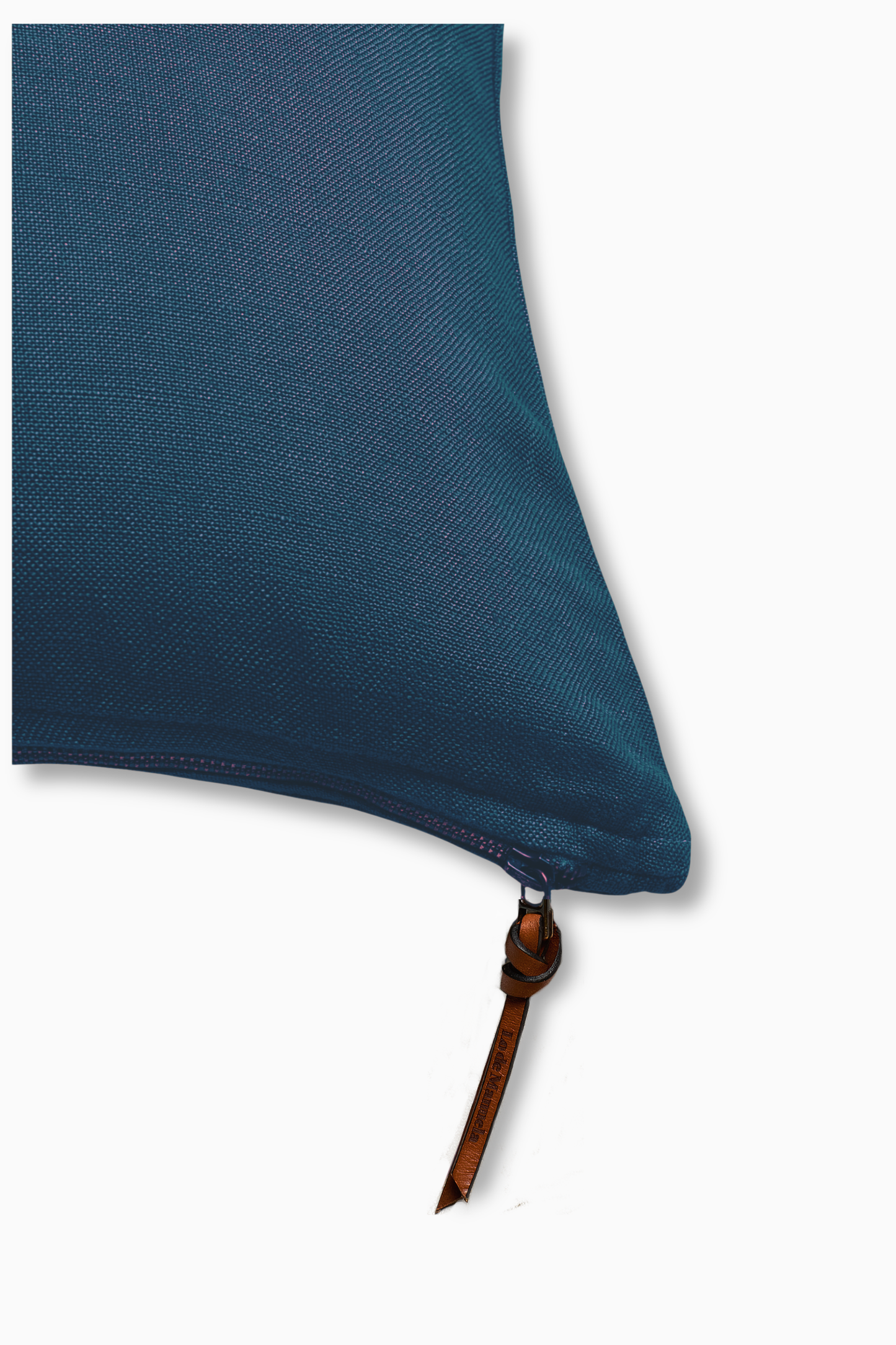 Funda De Cojín · Puro Lino Lavado · Azul Petróleo