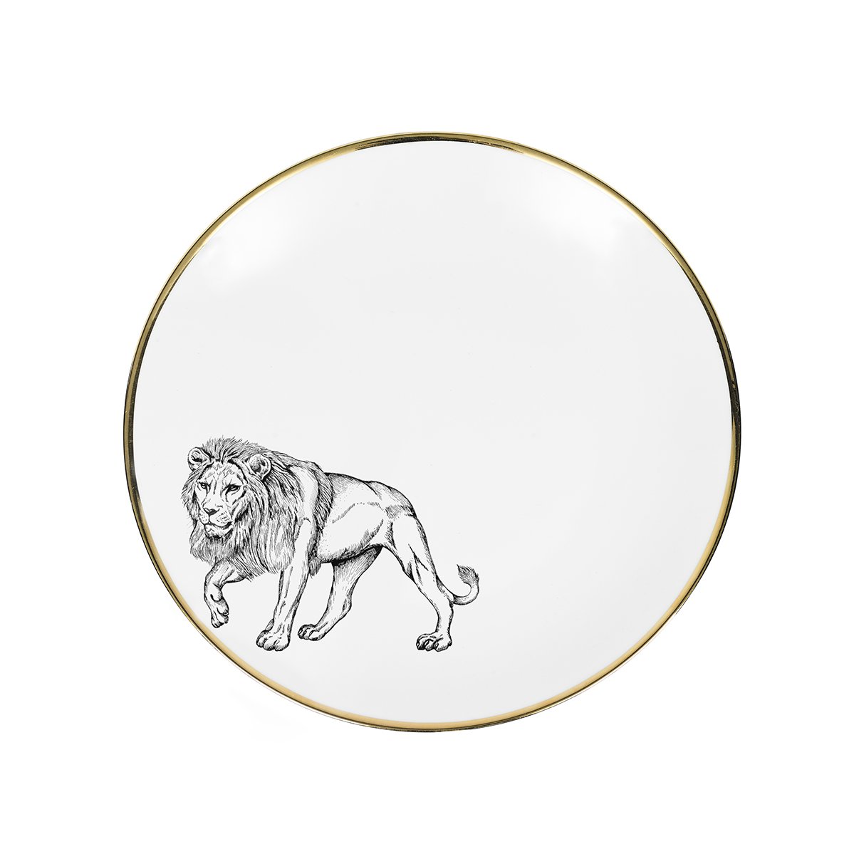 Plato Grande · Porcelana De Limoges · Diseño León - Lo de Manuela