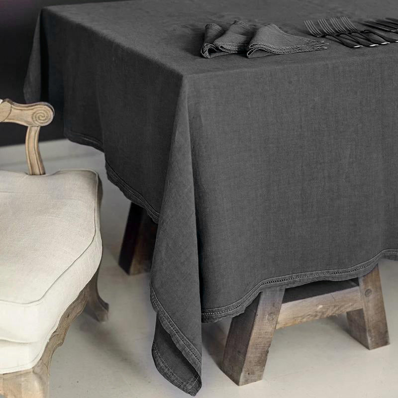 Mantel · Puro Lino Lavado · Gris Plomo