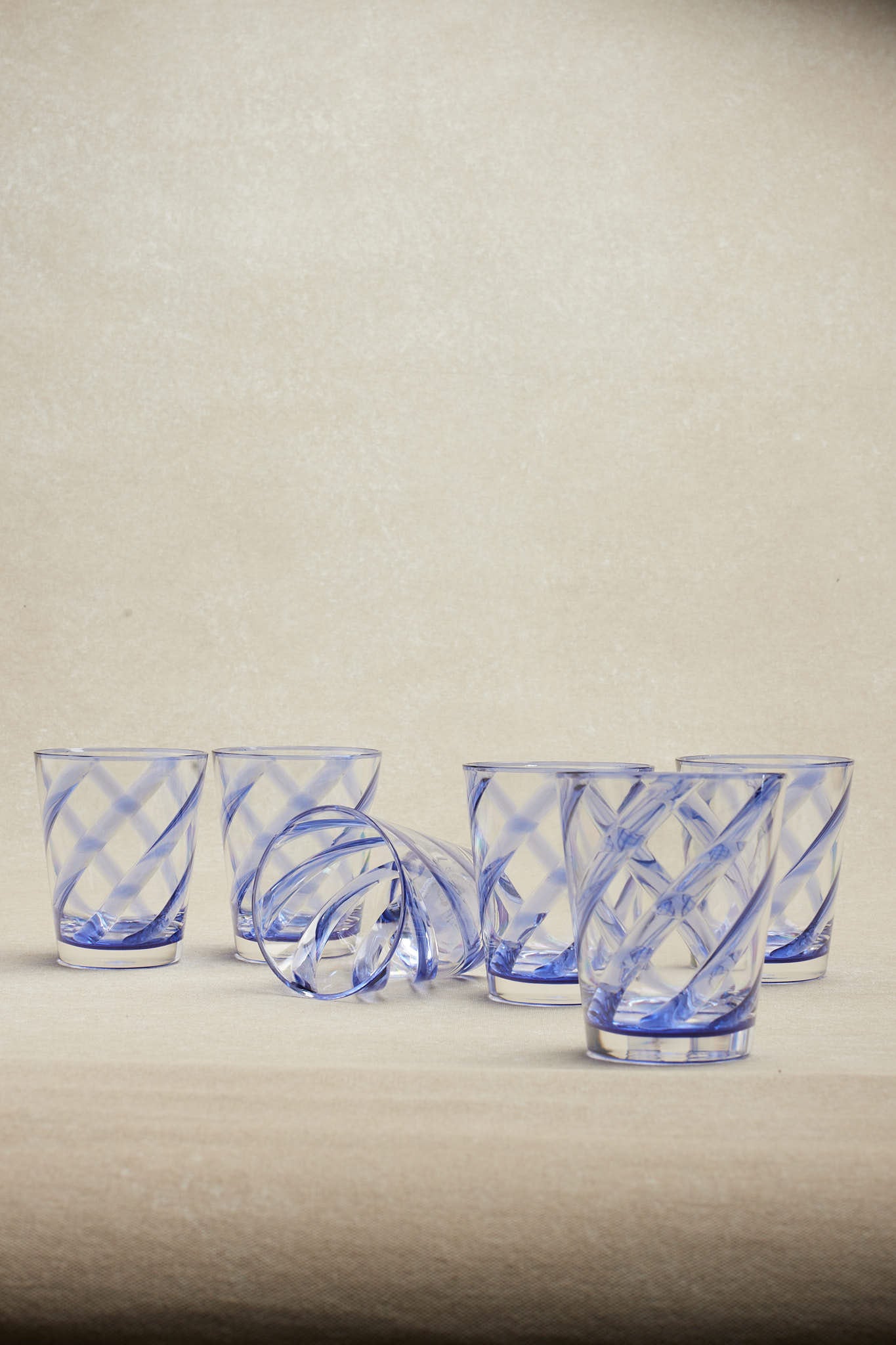 Vasos · Metacrilato · Diseño Espiral · Set de 6