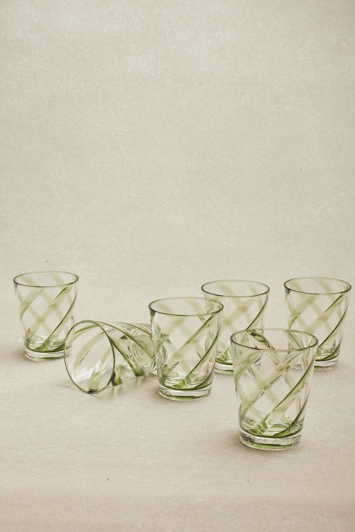 Vasos · Metacrilato · Diseño Espiral · Set de 6