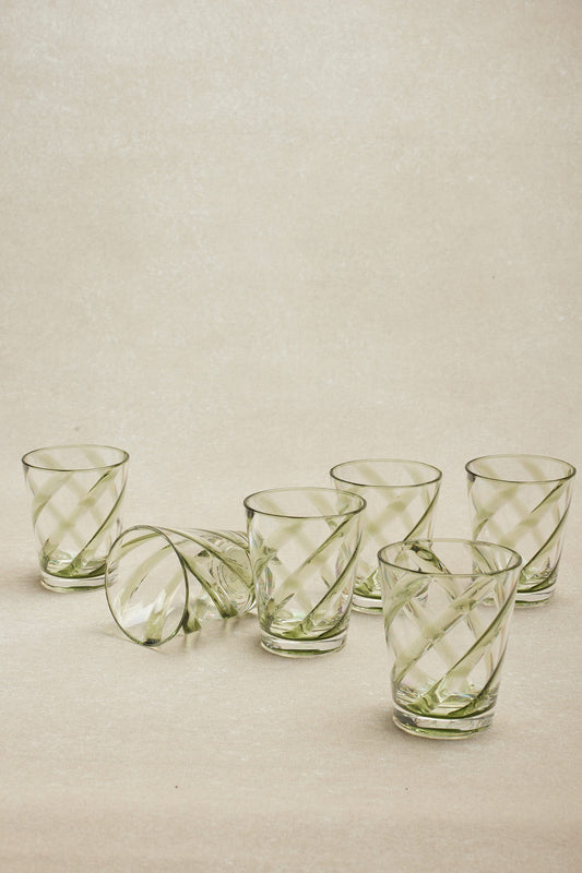 Vasos · Metacrilato · Diseño Espiral · Set de 6