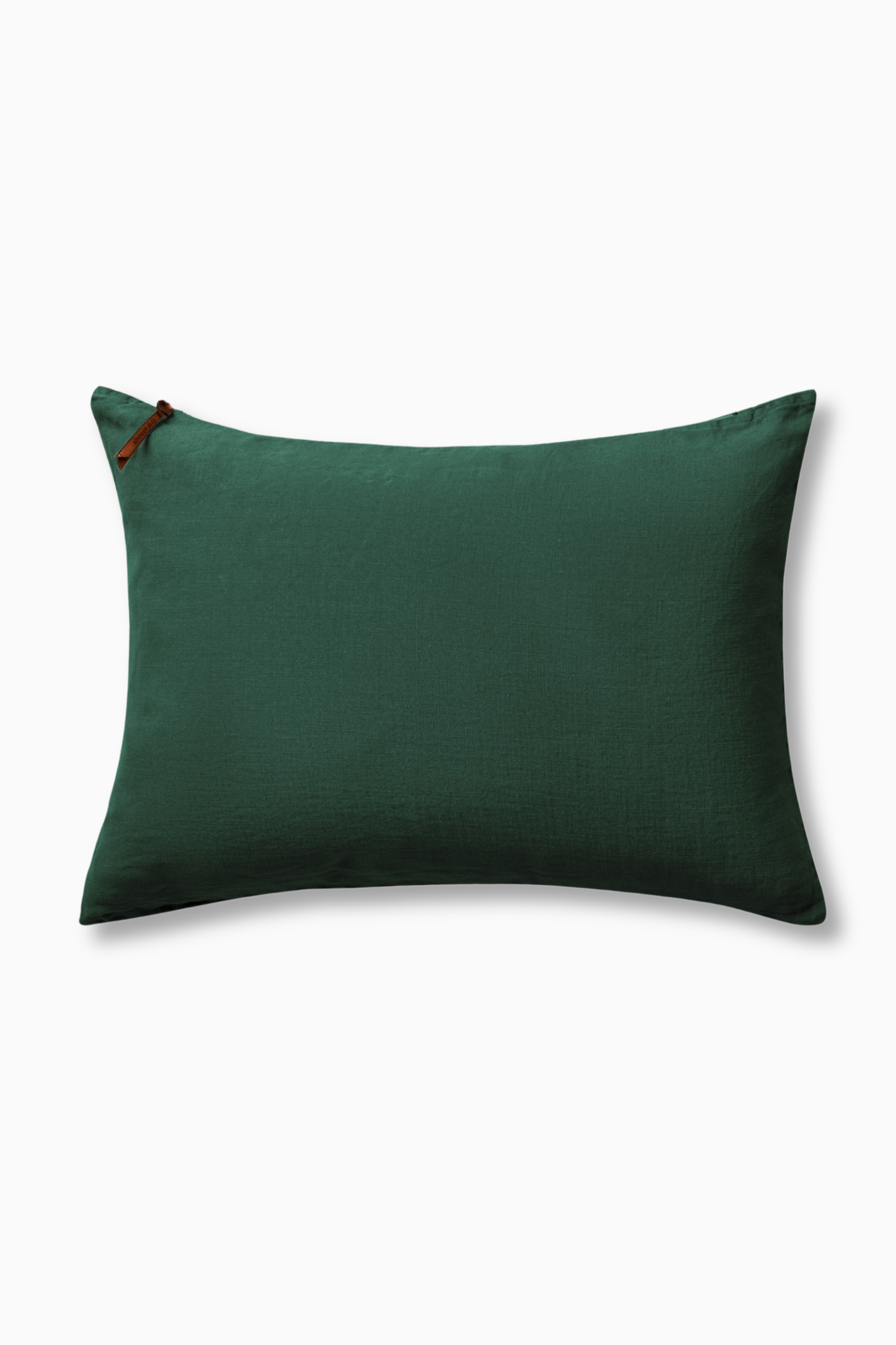 Funda De Cojín · Puro Lino Lavado · Verde Inglés