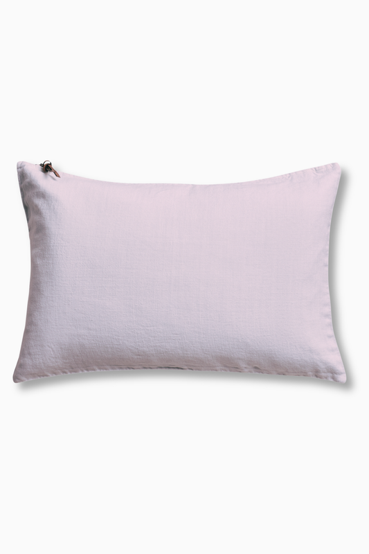Funda De Cojín · Puro Lino Lavado · Lavanda Ceniza