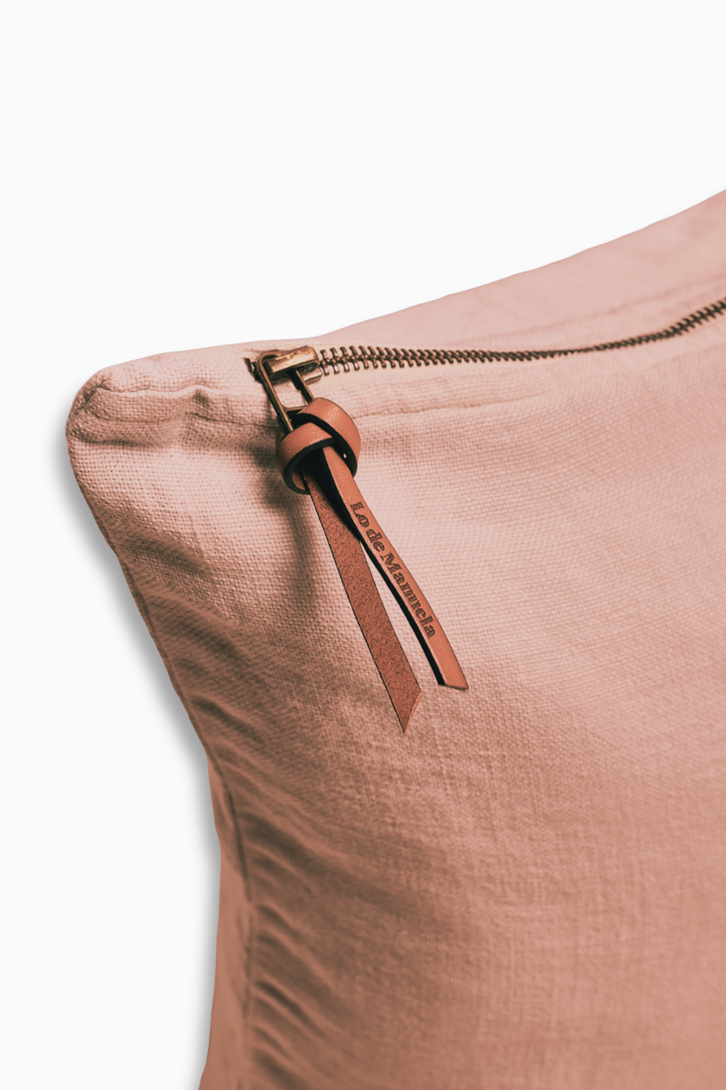 Funda De Cojín · Puro lino lavado · Rosa Tierra