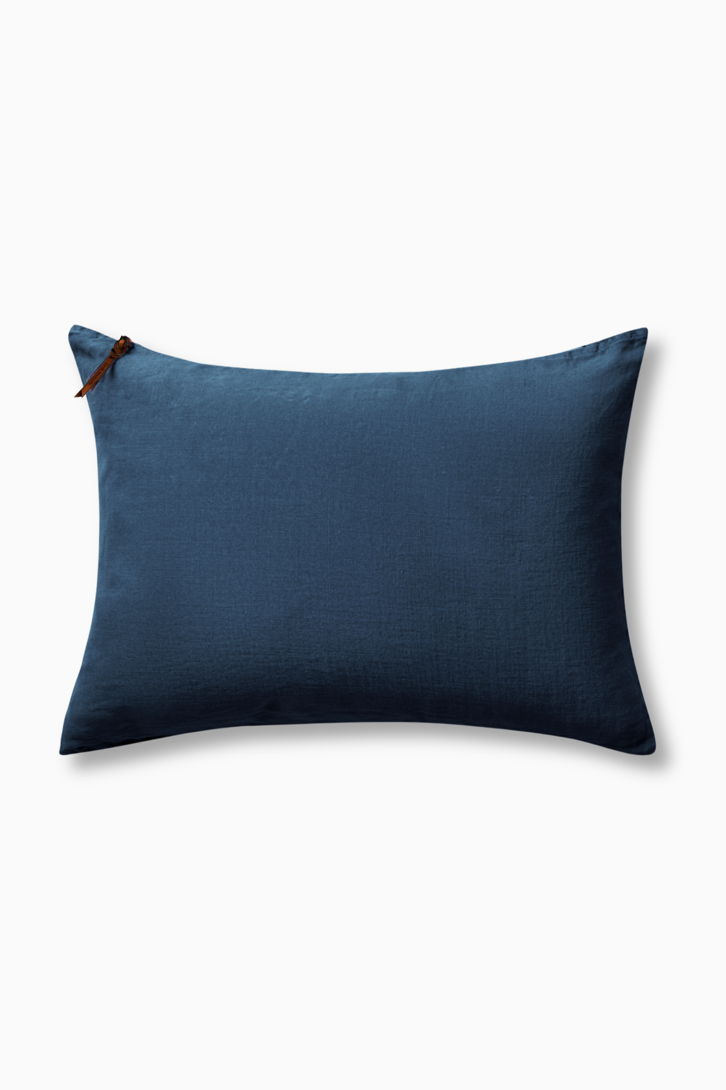 Funda De Cojín · Puro Lino Lavado · Azul Petróleo
