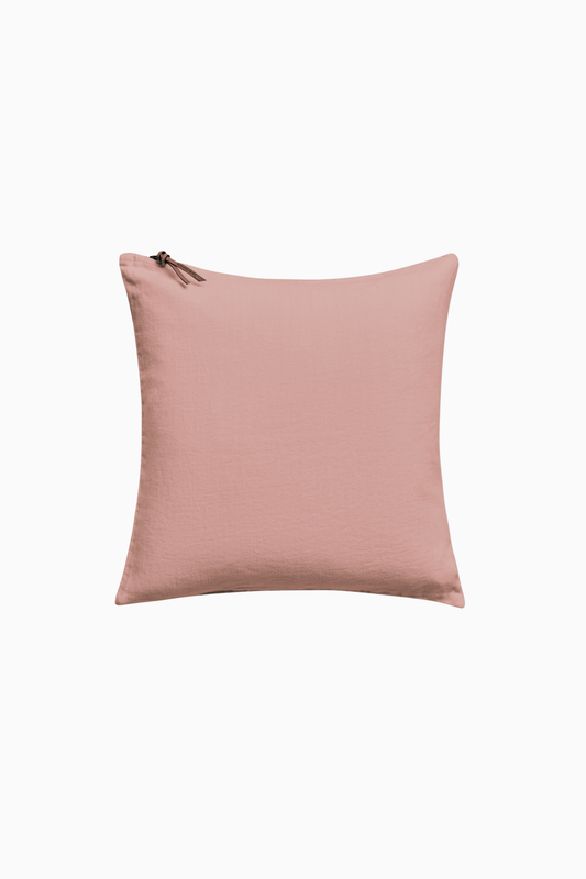 Funda De Cojín · Puro lino lavado · Rosa Tierra