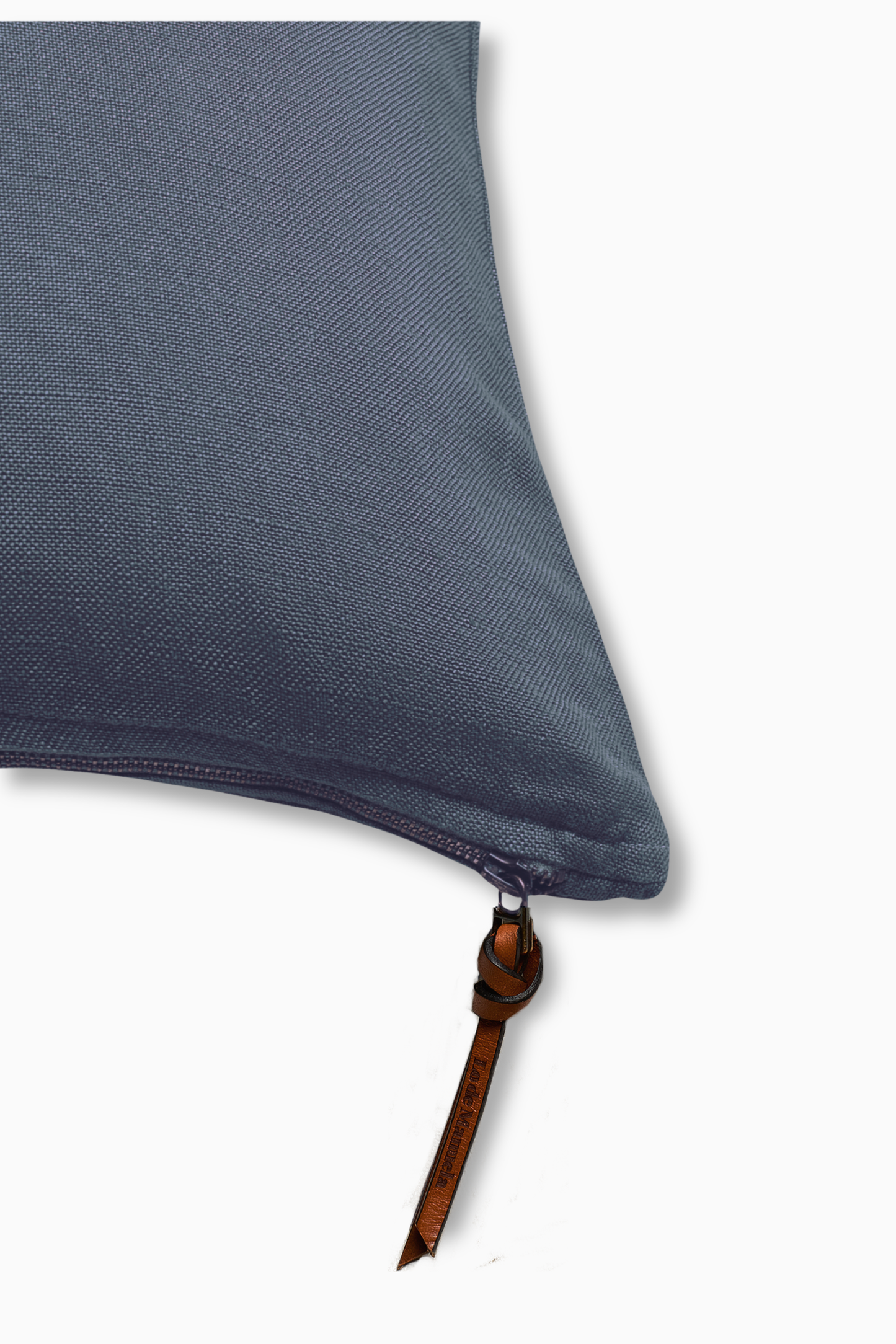 Funda De Cojín · Puro Lino Lavado · Azul Piedra
