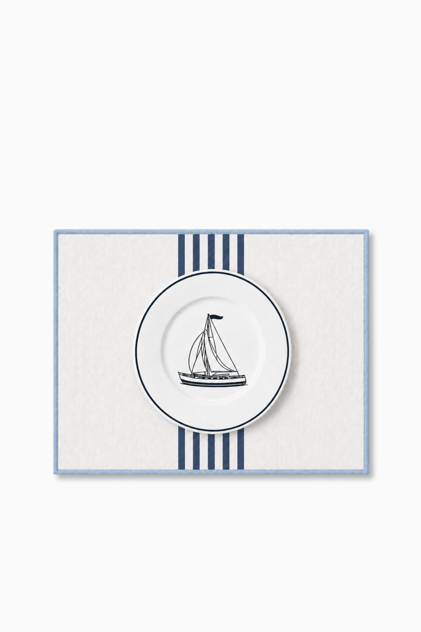 Individual · Diseño Barco Rayas · Azul