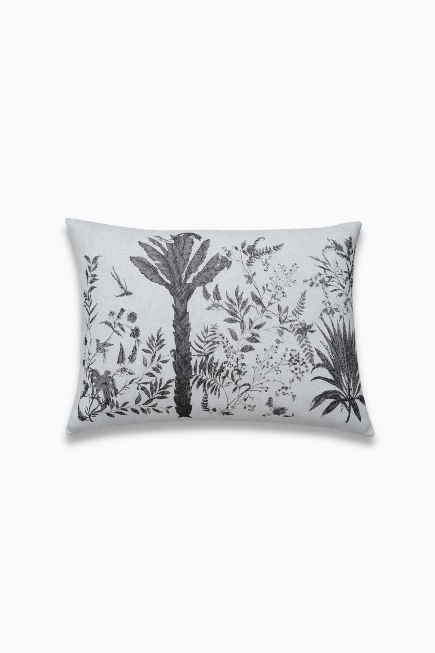 Funda De Cojín Estampado · Puro Lino Lavado · Diseño Garden