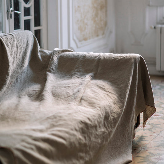 Funda cubre sofá · Puro Lino Lavado · Begur Natural