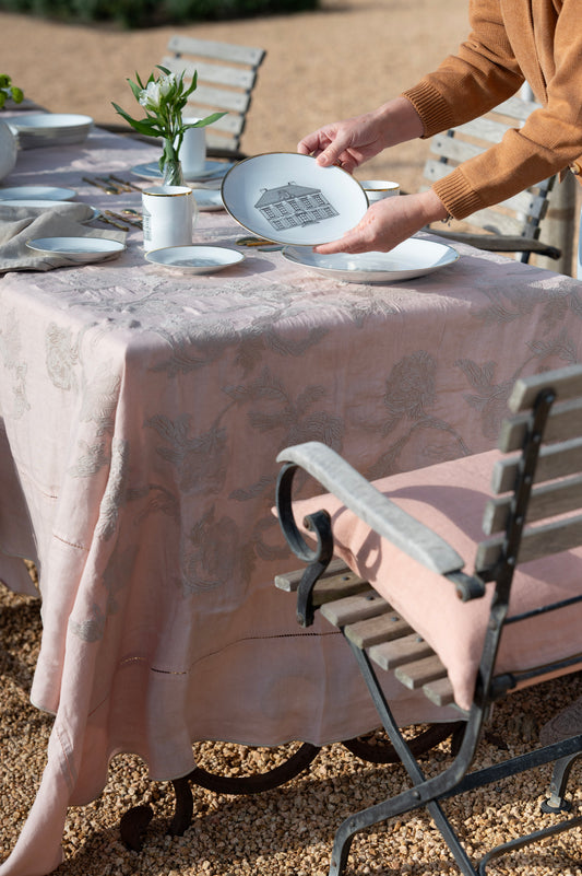 Plato de postre · Porcelana de Limoges · Diseño Casa Lo de Manuela