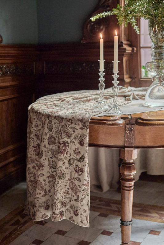 Mantel Estampado · Puro Lino Lavado · Toile Paisley