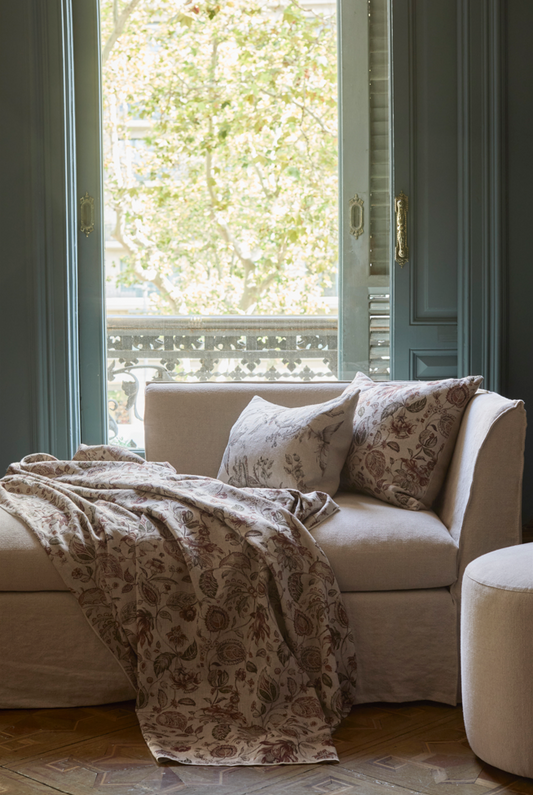 Plaid Estampado · Puro Lino Lavado · Paisley