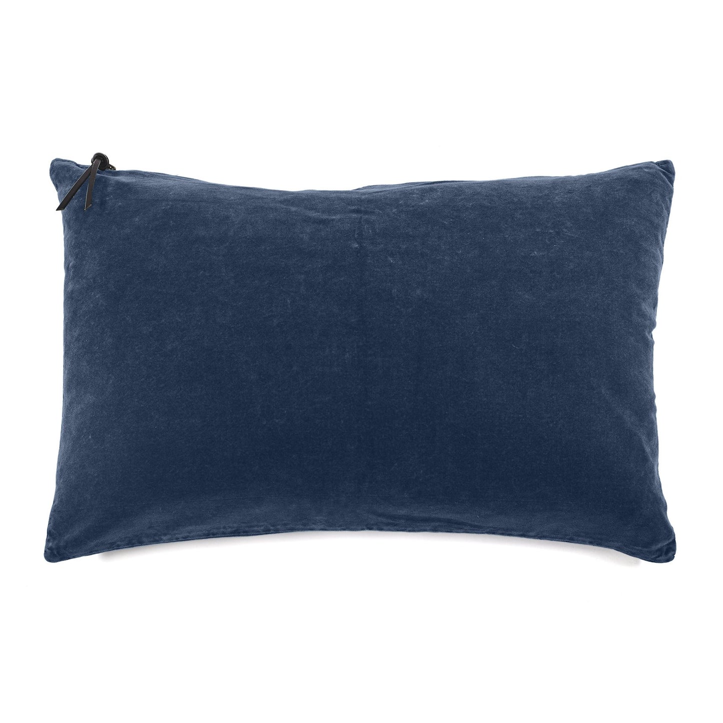 Funda De Cojín 60X40 · Terciopelo Lavado · Color Azul Petróleo - Lo de Manuela