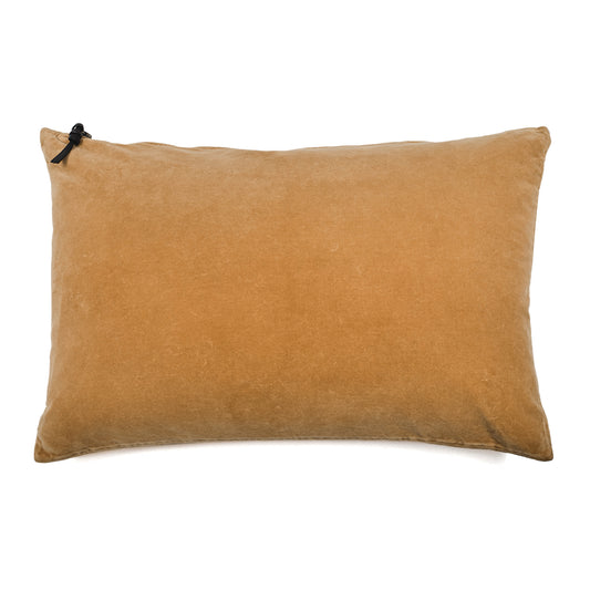 Funda De Cojín · Terciopelo Lavado · Ocre