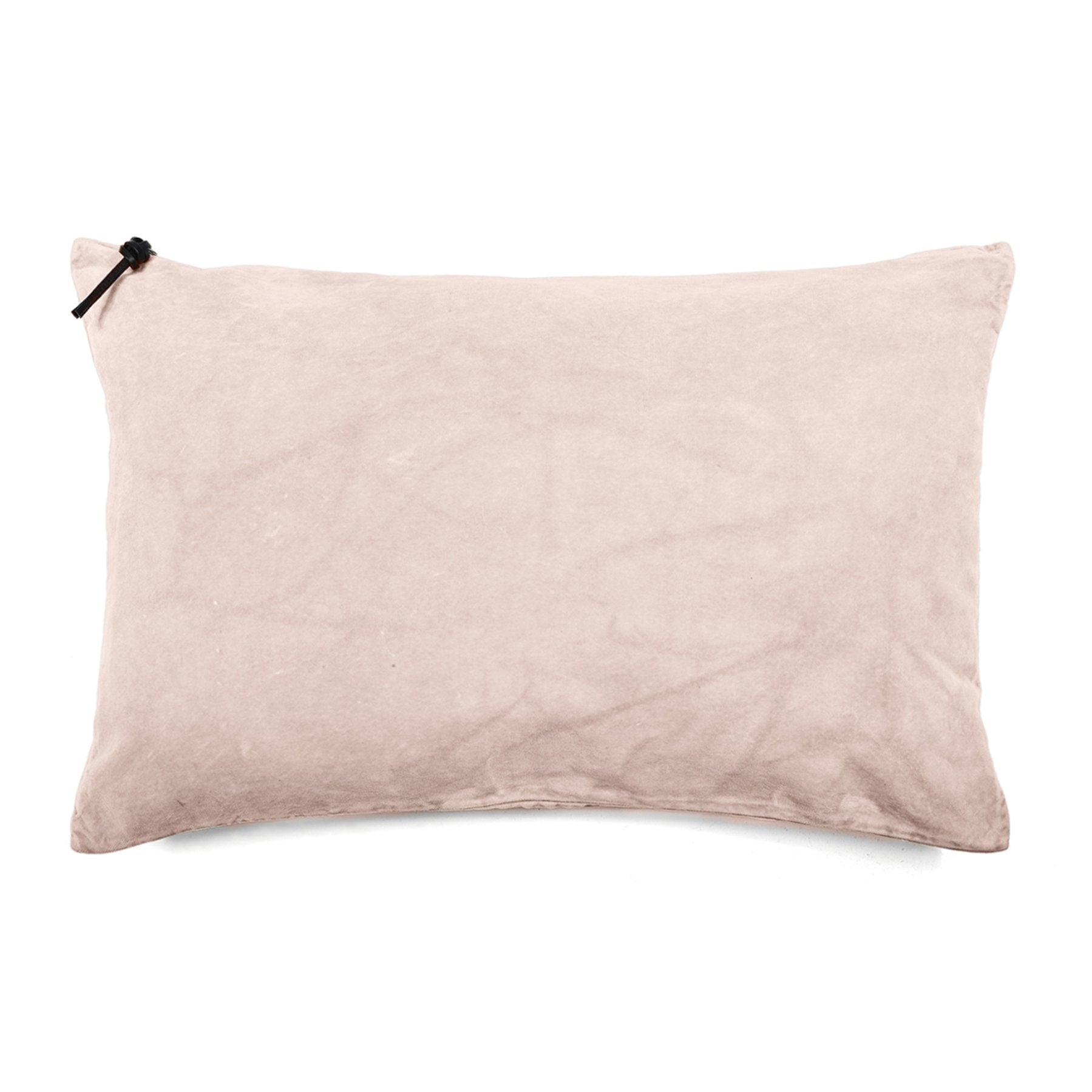 Funda De Cojín 60X40 · Terciopelo Lavado · Color Rosa Palo - Lo de Manuela
