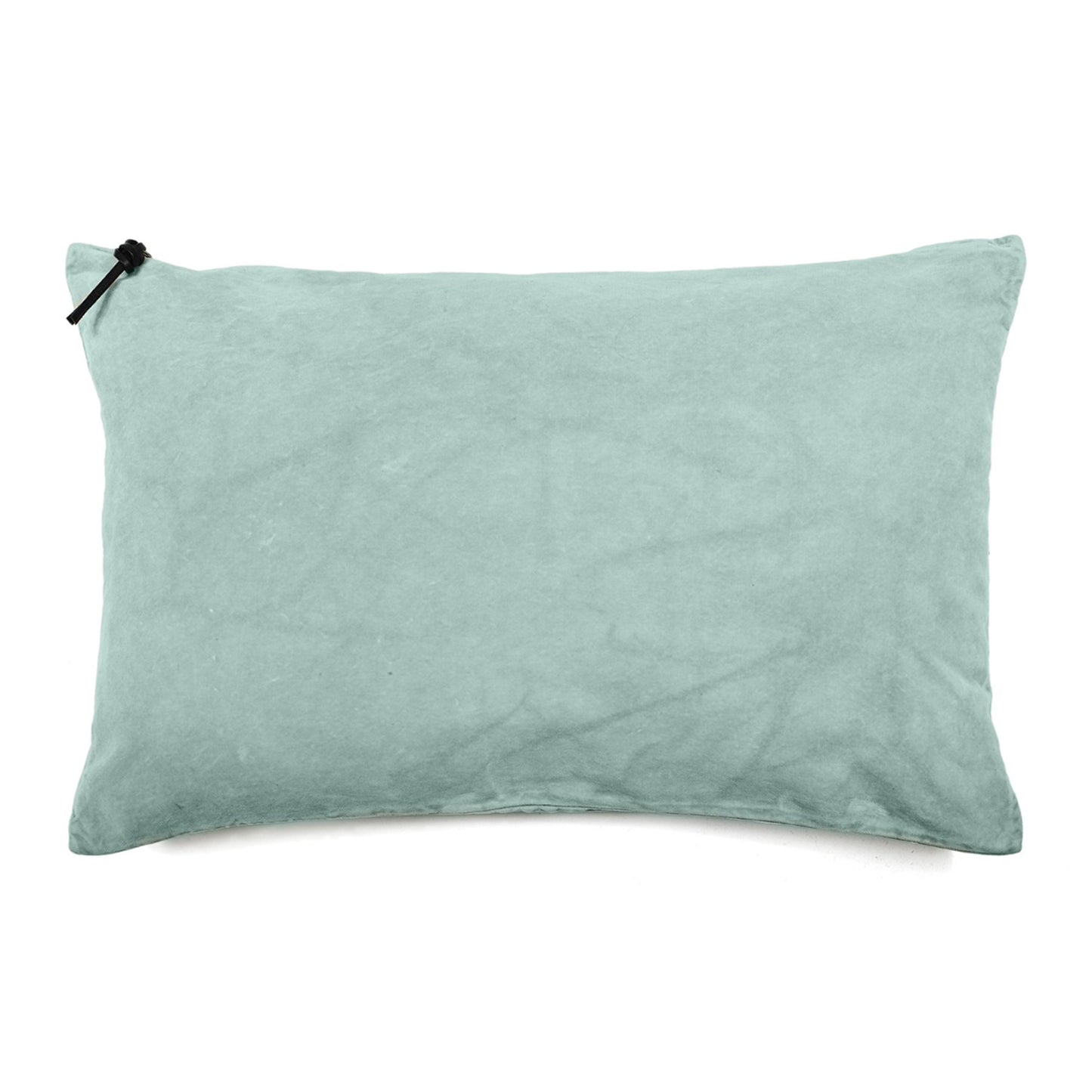 Funda De Cojín 60X40 · Terciopelo Lavado · Color Verde Agua - Lo de Manuela