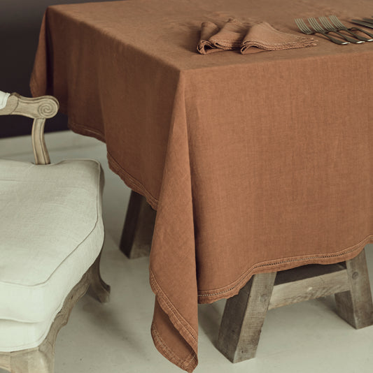 Mantel · Puro Lino Lavado · Terracota