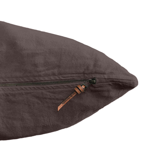 Funda De Cojín · Puro Lino Lavado · Moreno