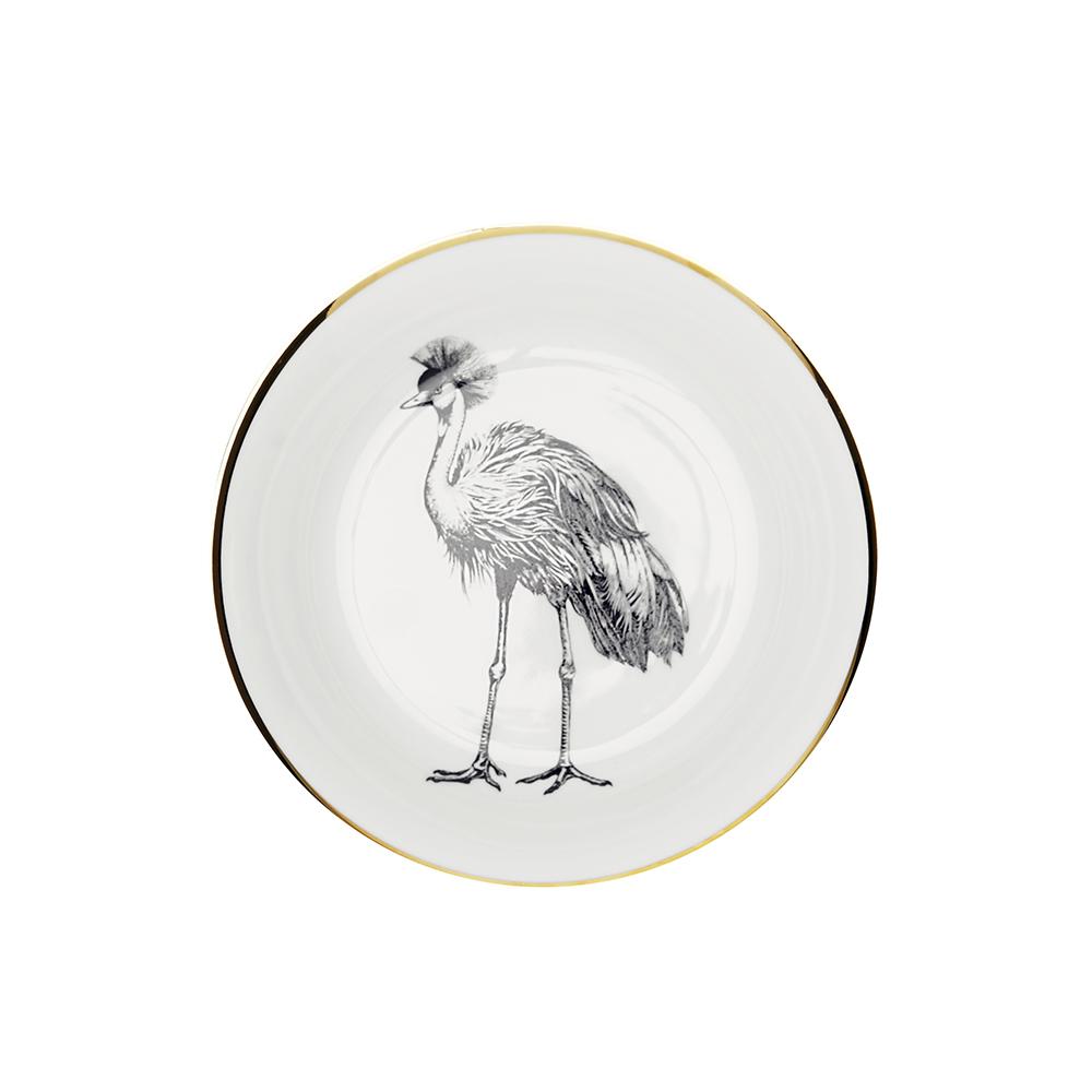 Plato Hondo · Porcelana De Limoges · Diseño Grulla - Lo de Manuela