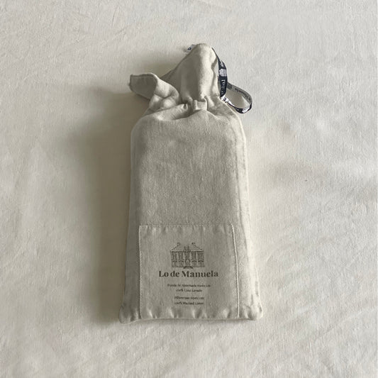 Funda de Almohada · Puro Lino Lavado · Color Beige